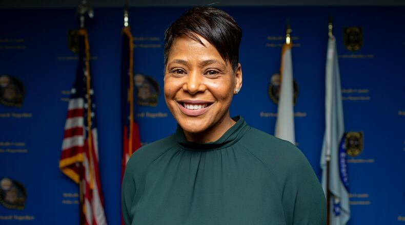 DeKalb police Chief Mirtha V. Ramos, who started in November, discusses her first couple months on the job, her background and her vision for the department, at the DeKalb Police Headquarters in Tucker, Georgia, on Friday, Jan. 17, 2020. (Photo/Rebecca Wright for the Atlanta Journal-Constitution)