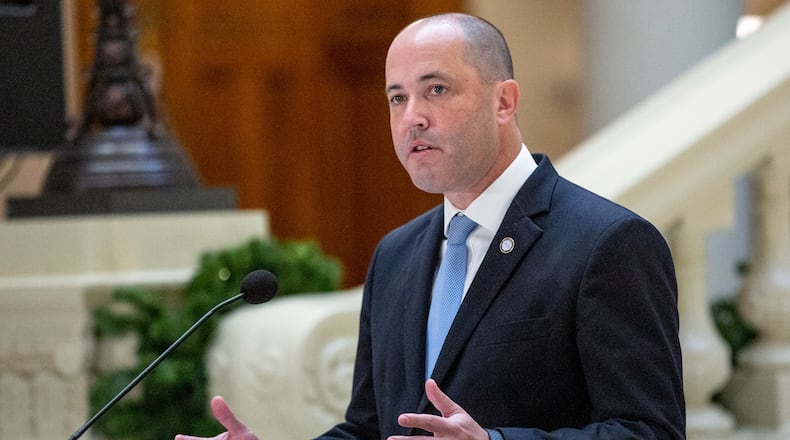 Georgia Attorney General Chris Carr has filed or been part of at least 11 multistate lawsuits that accuse the federal government of overreach since he was appointed in 2016, including making Georgia the lead plaintiff in a lawsuit challenging President Joe Biden’s mandate that all federal contractors be vaccinated against COVID-19. STEVE SCHAEFER / SPECIAL TO THE AJC