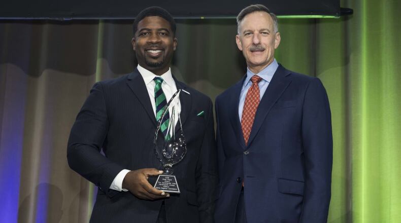 Aerotropolis Atlanta was presented with the “Great Place” award at the ARC breakfast on Nov. 2. CONTRIBUTED