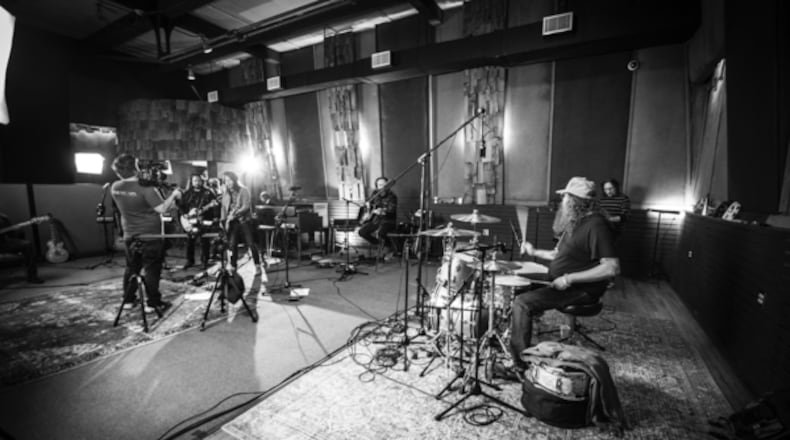 Blackberry Smoke recording at Capricorn Studios in Macon. Photo: Evan Bartleson