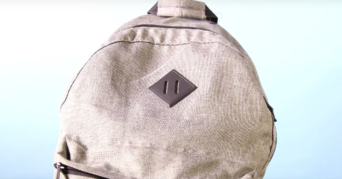 Backpack square with two slits clearance