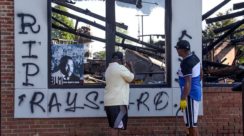 An arsonist set fire to the Atlanta Wendy's where Rayshard Brooks, a 27-year-old Black man, was shot and killed by Atlanta police Friday evening.