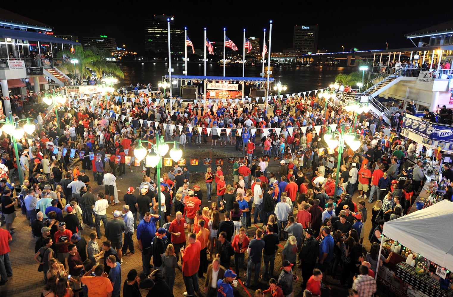 Photos: UGA fans at Jacksonville Landing through the years