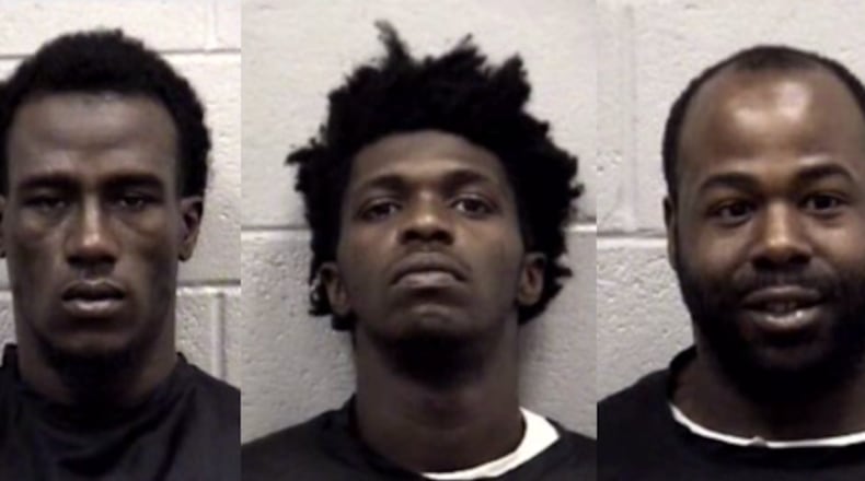 Left to right: Antonio Evans, Donte Price and Tony Johnson