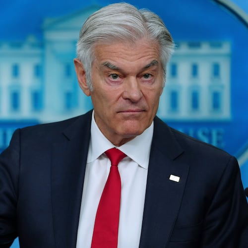 Centers for Medicare and Medicaid Services administrator Dr. Mehmet Oz speaks with reporters in the James Brady Press Briefing Room at the White House, Tuesday, June 2, 2026, in Washington. (AP Photo/Julia Demaree Nikhinson)
