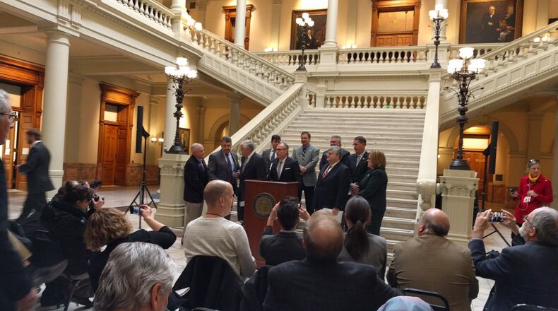 Leaders of the state Senate held a news conference Thursday about their legislative priorities in the session that starts Monday. Fixing failing schools is among them. The House leadership shared similar sentiments Thursday.