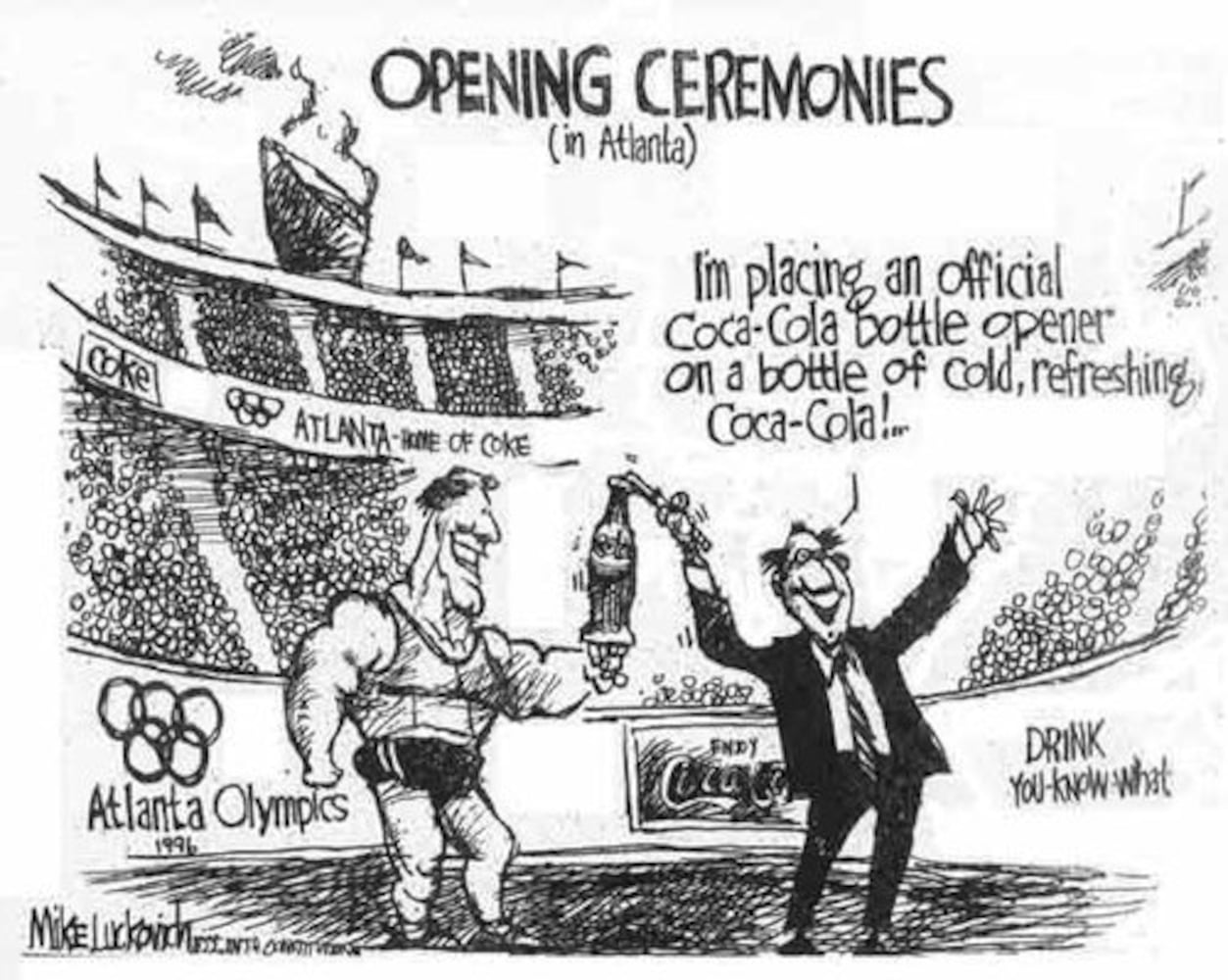Mike Luckovich cartoons: Olympics 1996-2008
