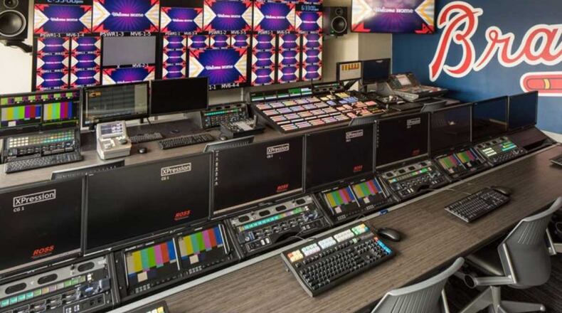 A game-day staff of 30 will operate the main video board and other LED screens from SunTrust Park's control room.