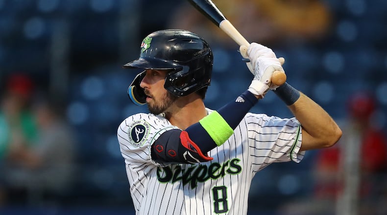Gwinnett Stripers shortstop Braden Shewmake bats against the Memphis Redbirds. The Stripers, a Braves affiliate, and the Redbirds, a Cardinals affiliate, are being sold as part of a deal involving Endeavor Group Holdings and private-equity firm Silver Lake. (Curtis Compton / Curtis.Compton@ajc.com)