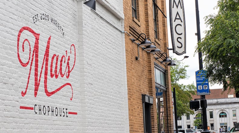 The exterior of Mac's Chophouse.