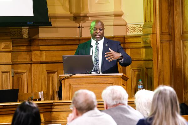 Department of Corrections Commissioner Tyrone Oliver spoke at a budget hearing at the Capitol in Atlanta on Thursday. (Arvin Temkar/AJC)