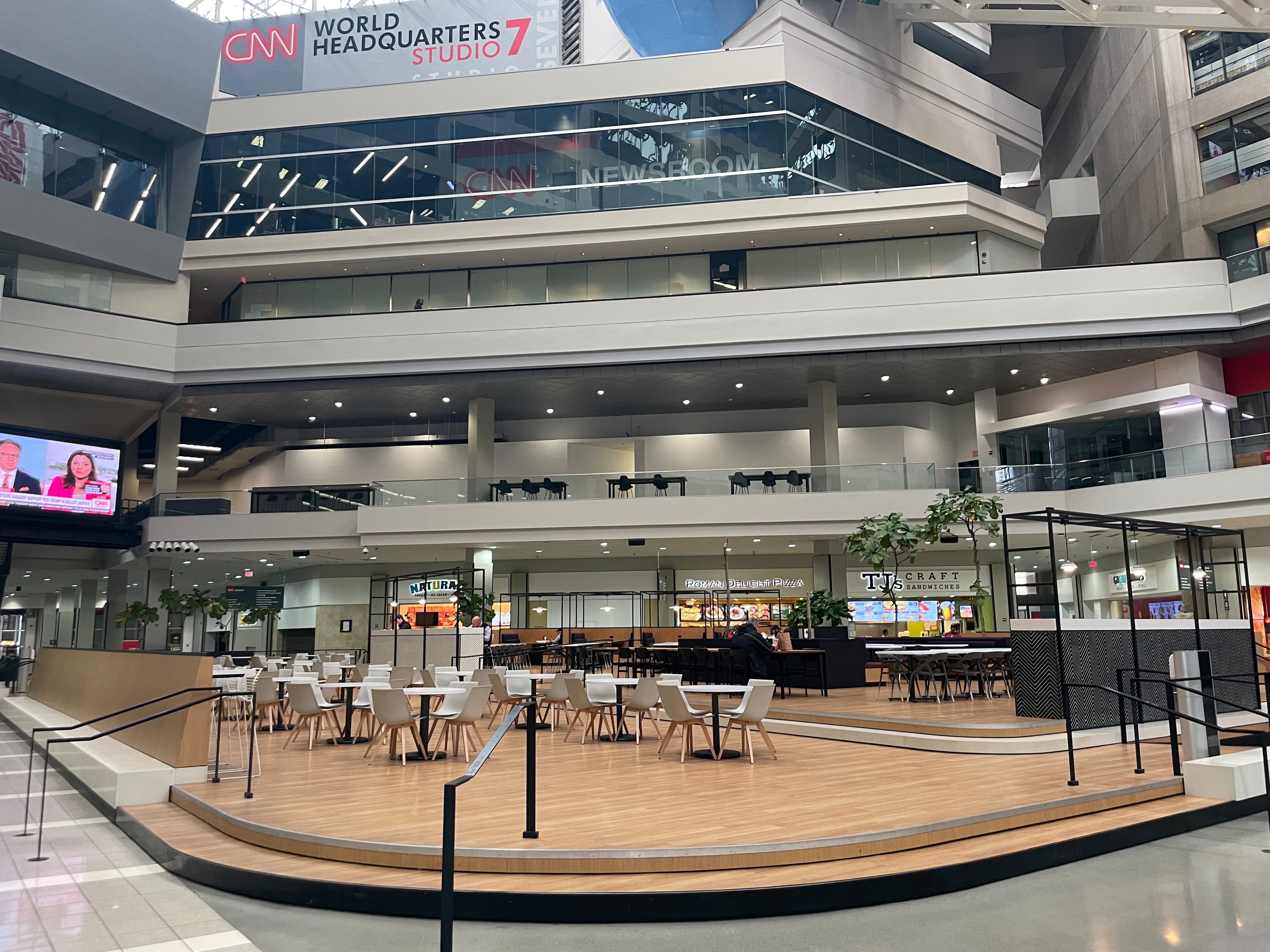 The atrium of the CNN Center will be transformed as part of the building's conversion into The Center. (Bill Torpy/AJC FILE)