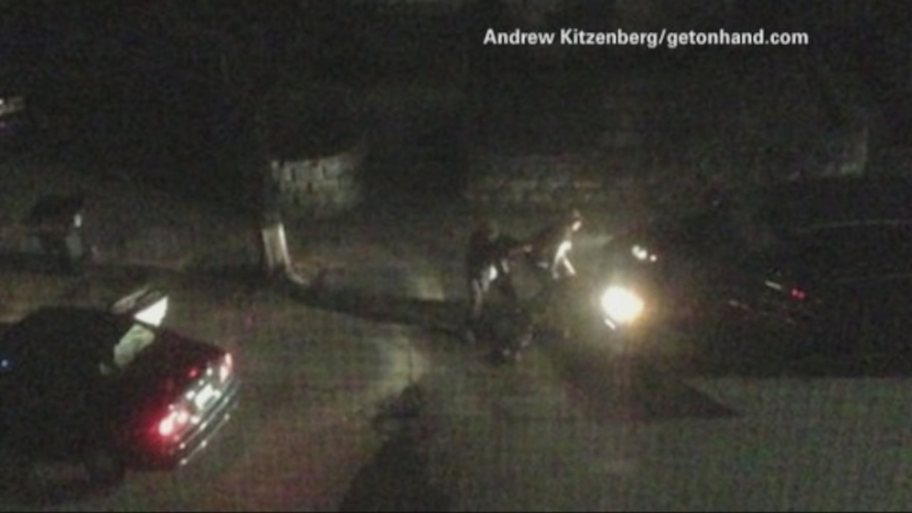 Neighbor catches Boston shootout on camera