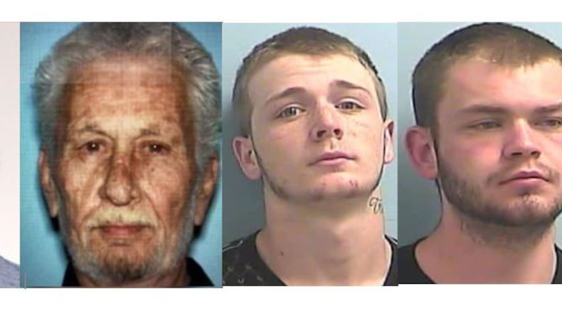 Austin Todd Stryker (from left), Jerry Harper, Isaac Thomas Huff, Dylan Patrick Reid