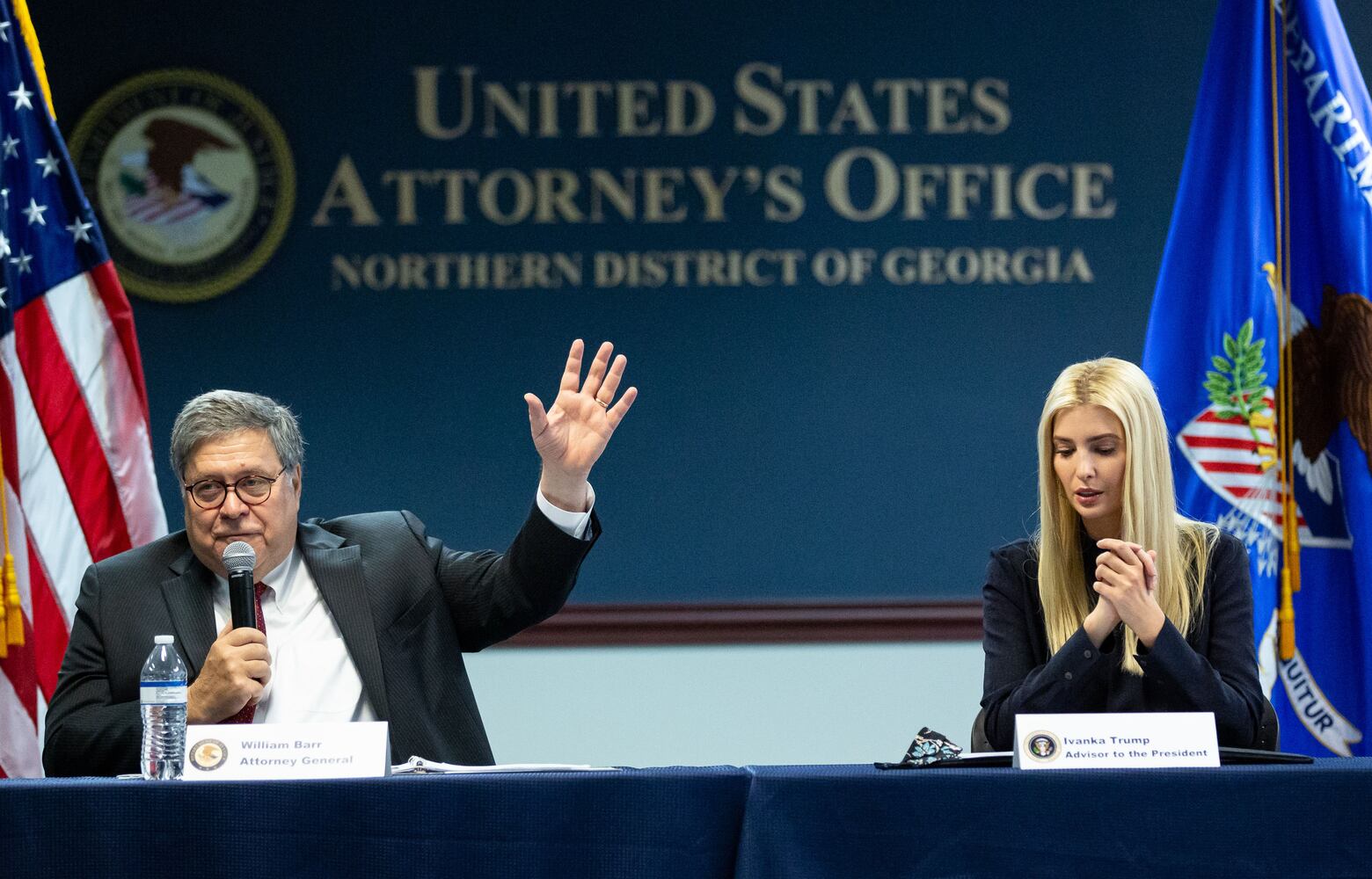 Attorney General Barr and Ivanka Trump