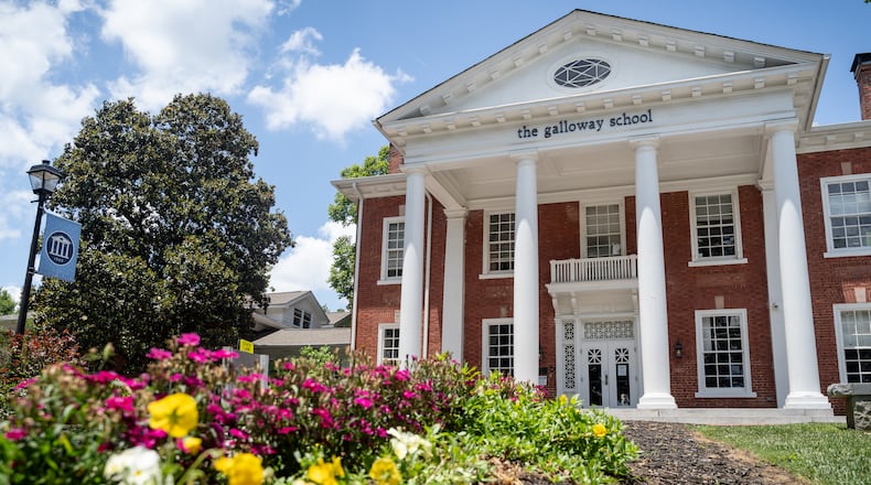 The Galloway School seeks to demolish and rebuild its main building, shown Monday, June 3, 2024. (Ben Hendren for The Atlanta Journal-Constitution)