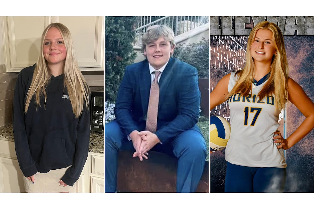 Metro Atlanta students (from left) Jaylyn Fehr, Jackson Mobley and Charlotte Martin were killed Monday in a car crash in Franklin County, Florida. (Photos from GoFundMe, Horizon Christian Academy Facebook, GoFundme)