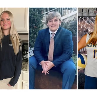 Metro Atlanta students (from left) Jaylyn Fehr, Jackson Mobley and Charlotte Martin were killed Monday in a car crash in Franklin County, Florida. (Photos from GoFundMe, Horizon Christian Academy Facebook, GoFundme)