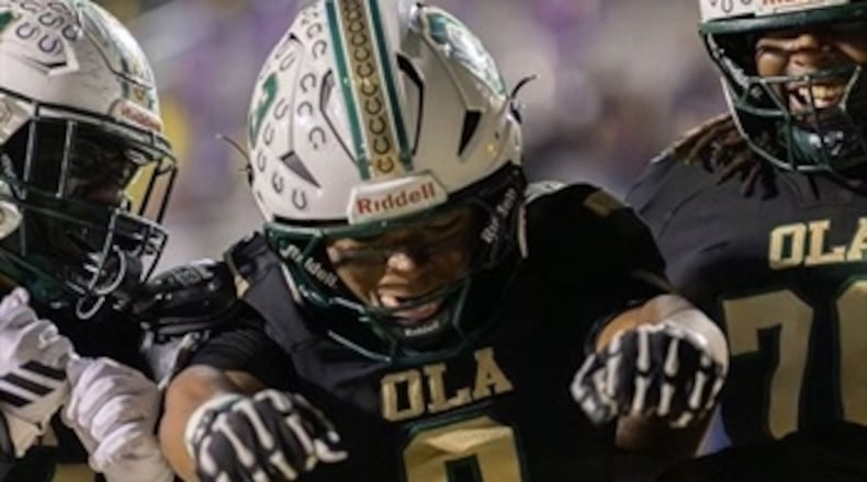 Ola running back Caden Waye, a consensus top-400 national senior prospect, is the state’s highest-rated uncommtted recruit. (Dustin Adkins/Special)