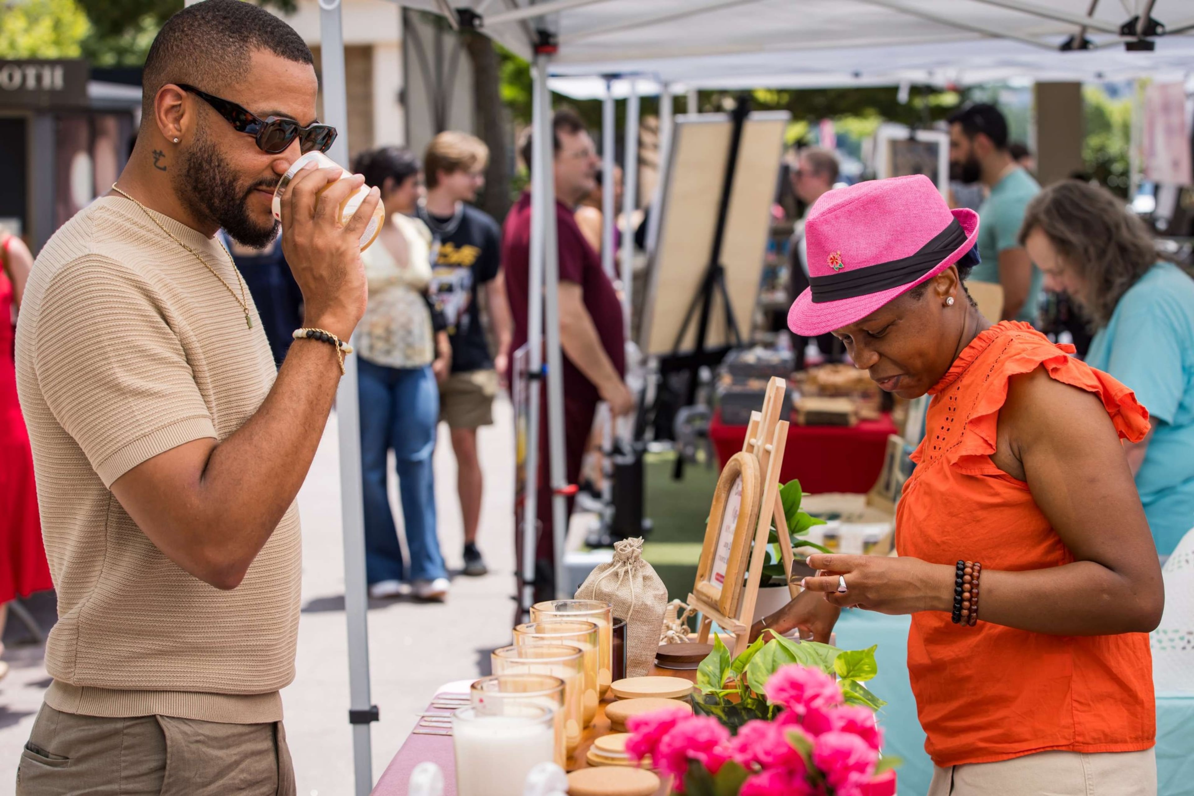 Buy unique goods while listening to live music at Avalon’s Makers Market Artisan Faire on Sunday. (Courtesy of Avalon)
