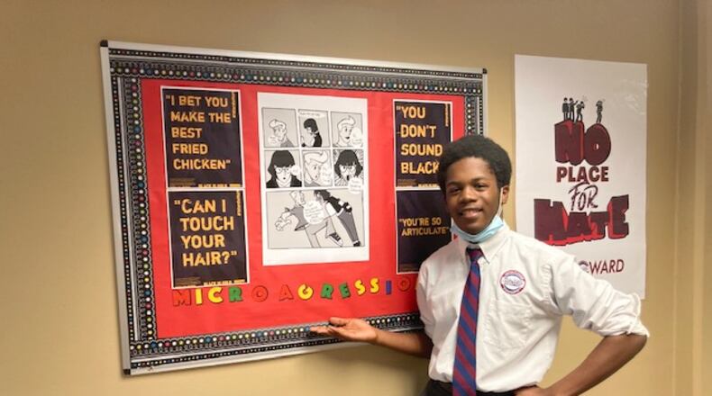 Students at the Fulton Leadership Academy have raised awareness around violence through a program sponsored by the Interdenominational Theological Center.