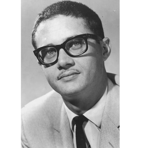 This 1964 photo shows political cartoonist Pat Oliphant. (The Denver Post via AP)