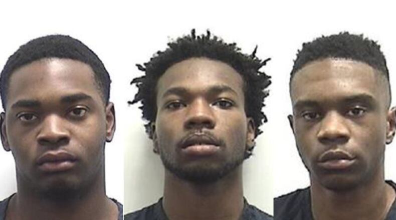 Left to right: Raydreone Keshad Howard, Terique Travion Eberhart, Tyreek Amin Thomas