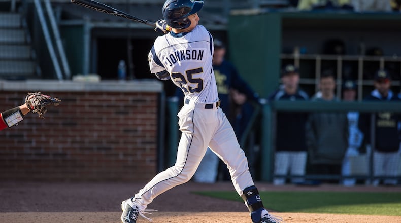 Georgia Tech freshman Kel Johnson's four home runs lead the ACC. (GT Athletics/Danny Karnik)