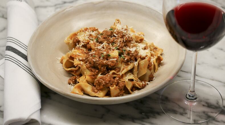 Bellina Allimentari’s Ragu is served with papparedelle the restaurant makes in house. Andrew Thomas Lee