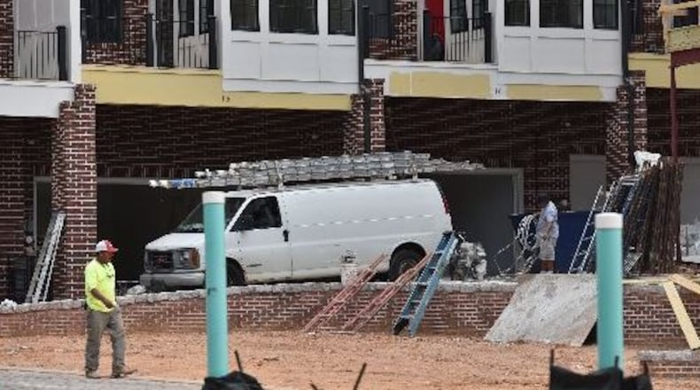 Luxury townhouse construction site at the corner of Glen Iris Drive and Ralph McGill Boulevard near Beltline’s eastside trail in September 2016. Affordable housing is an issue that has been boiling up as the popularity of the eastside trail has pushed prices up and out of reach for some people. HYOSUB SHIN / HSHIN@AJC.COM