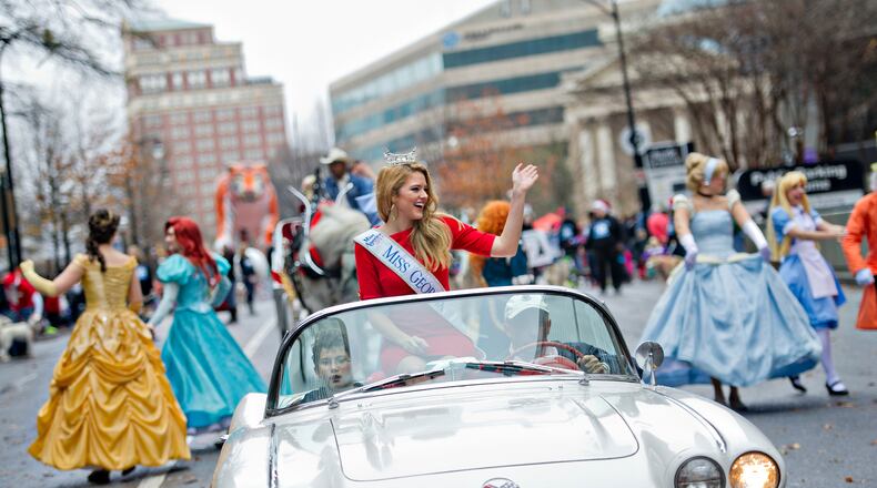 Maggie Bridges, Miss Georgia 2014 is seen riding in a parade in this Getty file photo.