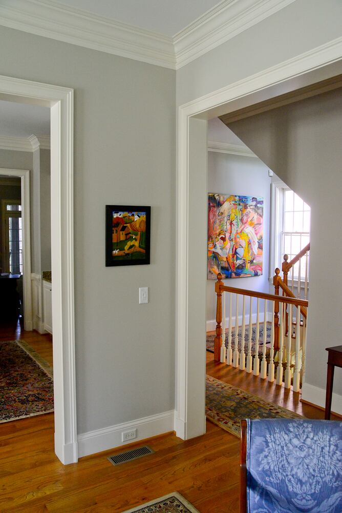 Wall paint carefully picked