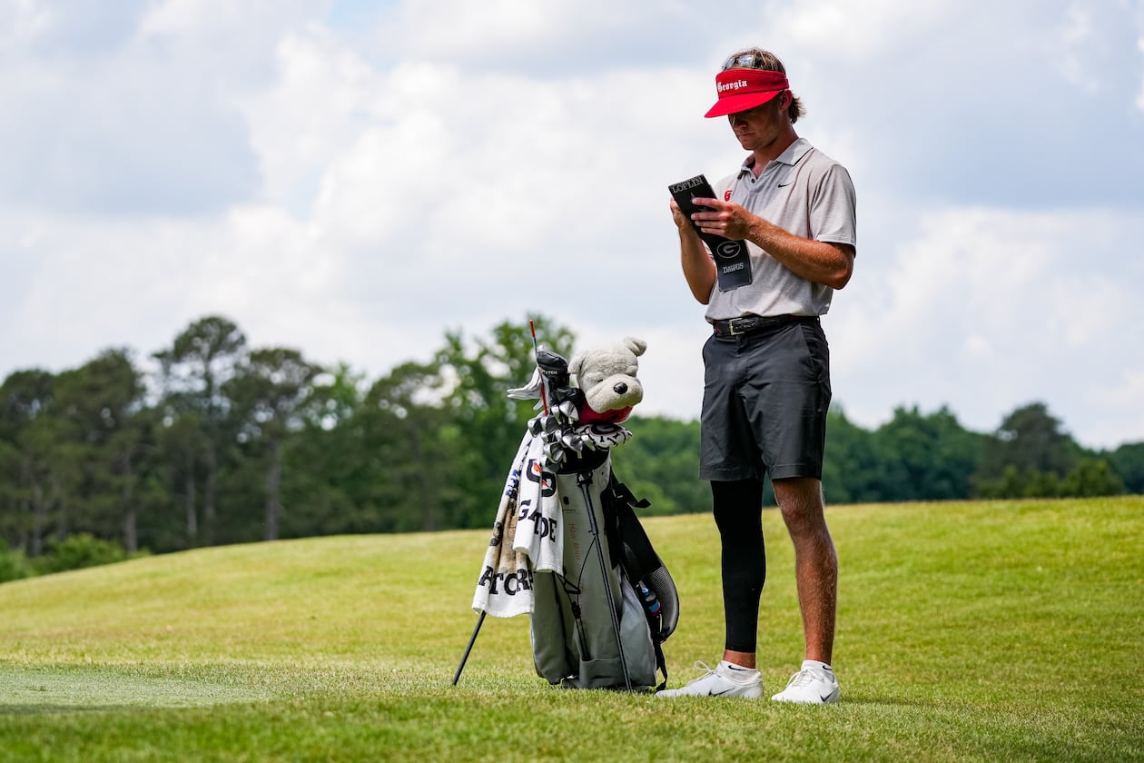 Georgia golfer Carter Loflin during the Athens regional of the 2026 NCAA Divison I Men’s Golf Championship at the UGA Golf Course in Athens, Ga., on Wednesday, May 20, 2026. (Tony Walsh/UGAAA)