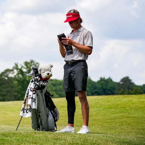 Georgia golfer Carter Loflin during the Athens regional of the 2026 NCAA Divison I Men’s Golf Championship at the UGA Golf Course in Athens, Ga., on Wednesday, May 20, 2026. (Tony Walsh/UGAAA)