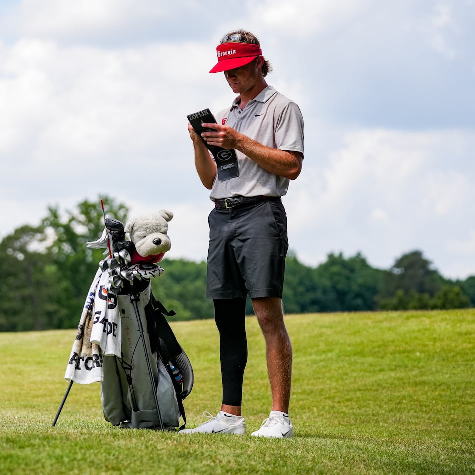 Georgia golfer Carter Loflin during the Athens regional of the 2026 NCAA Divison I Men’s Golf Championship at the UGA Golf Course in Athens, Ga., on Wednesday, May 20, 2026. (Tony Walsh/UGAAA)