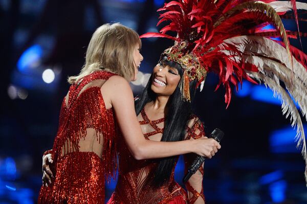 Awkward hug time! Photo: Getty Images.