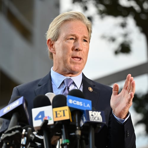 Ventura County District Attorney Erik Nasarenko speaks following the arraignment of singer Britney Spears on DUI charges at the Ventura County Superior Court, Monday, May 4, 2026, in Ventura, Calif. (AP Photo/William Liang)