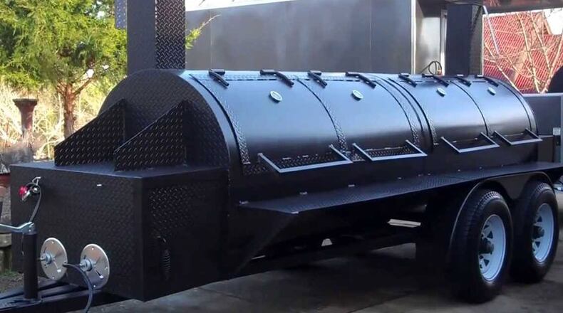 File photo of a BBQ smoker