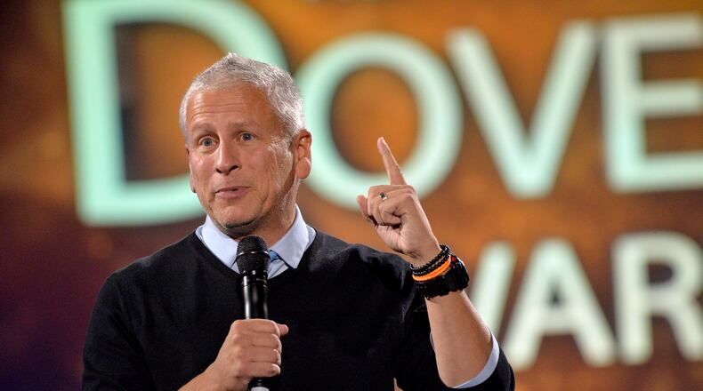 Pastor Louie Giglio spoke at the 44th Annual GMA Dove Awards several years ago in Nashville. He will discuss and sign copies of his new book in Atlanta this week. (Photo by Rick Diamond/Getty Images for Gospel Music Association)