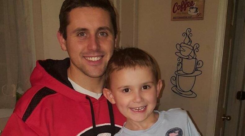 Chase Chapman (left) and son Wesley.