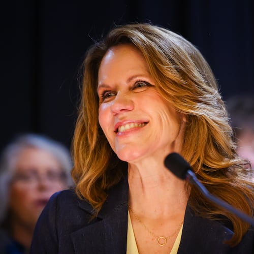 Wisconsin State Supreme Court Justice-elect Chris Taylor pauses while speaking on Tuesday, April 7, 2026, in Madison, Wis. (Owen Ziliak/Wisconsin State Journal via AP)