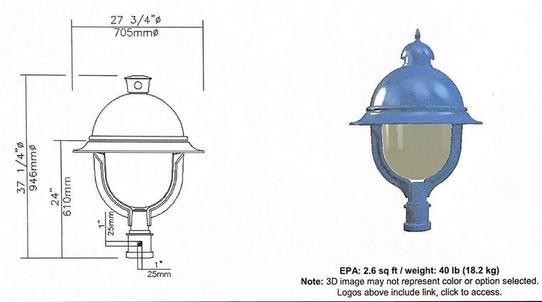 Sandy Springs recently signed a lighting services agreement with Georgia Power to install pedestrian scale lighting for Roswell Road Sidewalk (Phase 2) Project. (Courtesy City of Sandy Springs)