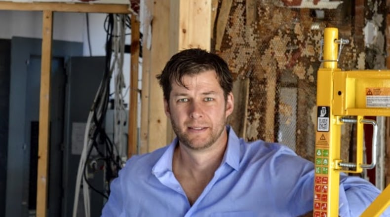 Chris Martha at Scout, which is currently under construction in Decatur. Credit: Green Olive Media.