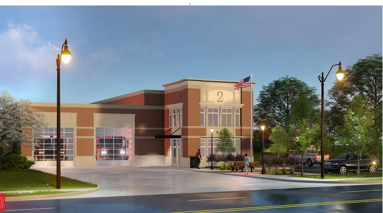Smyrna will replace its oldest fire station, built in the 1970s, for around $2.7 million. This artist’s concept shows the design for the new station. Courtesy of Smyrna