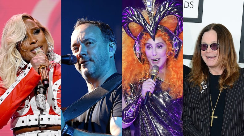 Rock and Roll Hall of Fame Class of 2024 includes Mary J. Blige, Dave Matthews Band, Cher and Ozzy Osbourne. AP/Robb Cohen