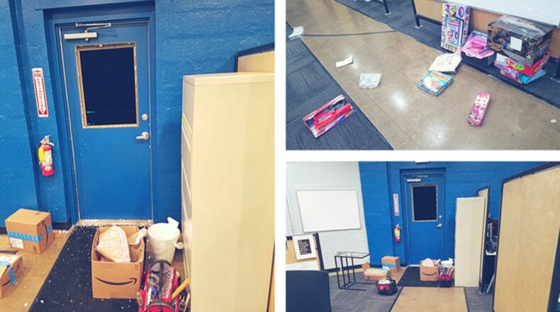 Burglars left in a hurry after volunteers returned to Focused Community Strategies mid-heist, but got away with donated toys meant for children in need. Photo used with permission.