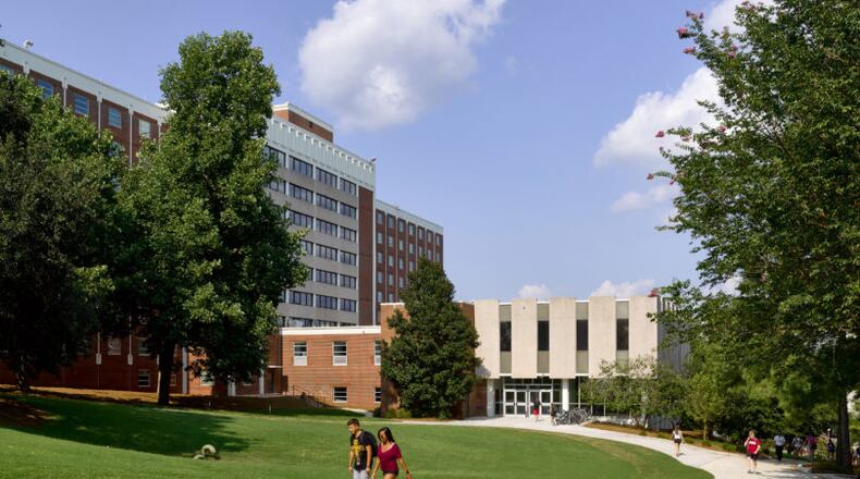 Russell Hall at the University of Georgia was one of the dorms where the employee worked.