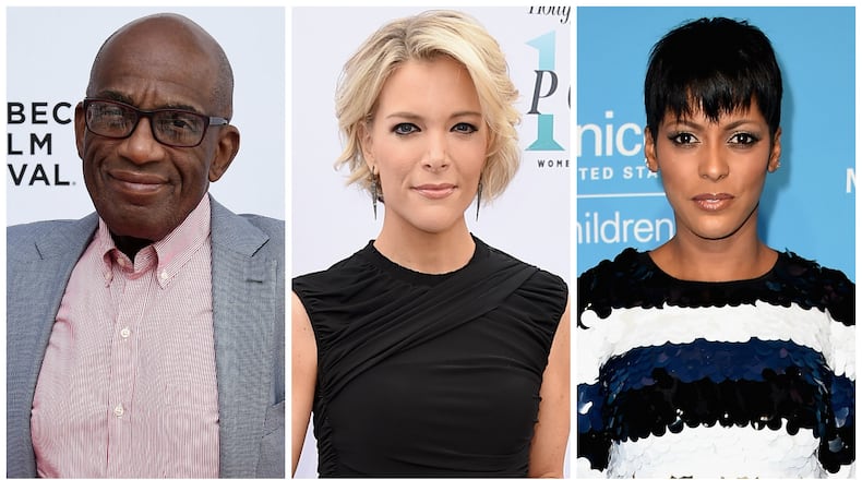 Reports say the 'Today Show' third hour with Al Roker (left) and Tamron Hall (right) may be canceled to make room for a new show hosted by Megyn Kelly (center). (Photo by Ilya S. Savenok/Getty Images for Tribeca Film Festival, Kevin Winter/Getty Images for The Hollywood Reporter, Michael Loccisano/Getty Images)