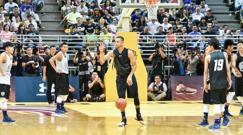 NBA Golden State Warriors Stephen Curry holds fans meeting conference on Sept. 6, 2016 in Taipei, Taiwan. (Top Photo/Sipa USA/TNS)