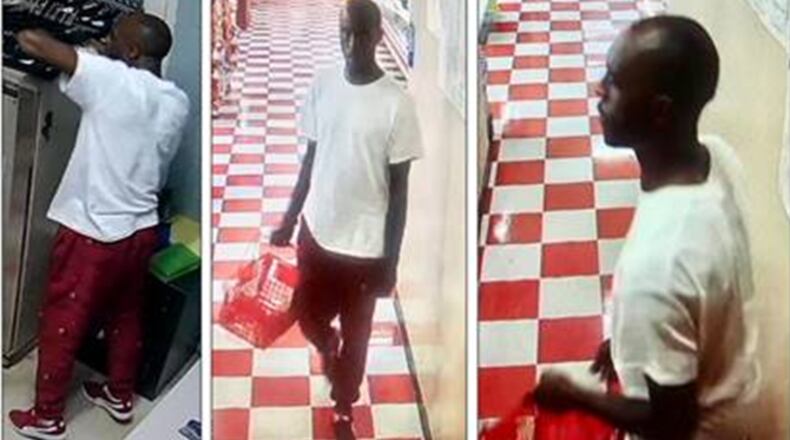 Gwinnett County police are searching for a man who took more than $3,000 incash form a grocery store's office.